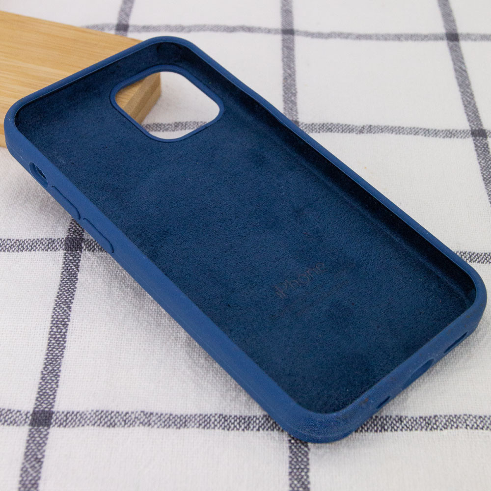 Silicone Case Full Protective (AA) для iPhone 15 (Navy Blue)-1